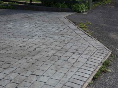 Coloured concrete driveway Fakesville